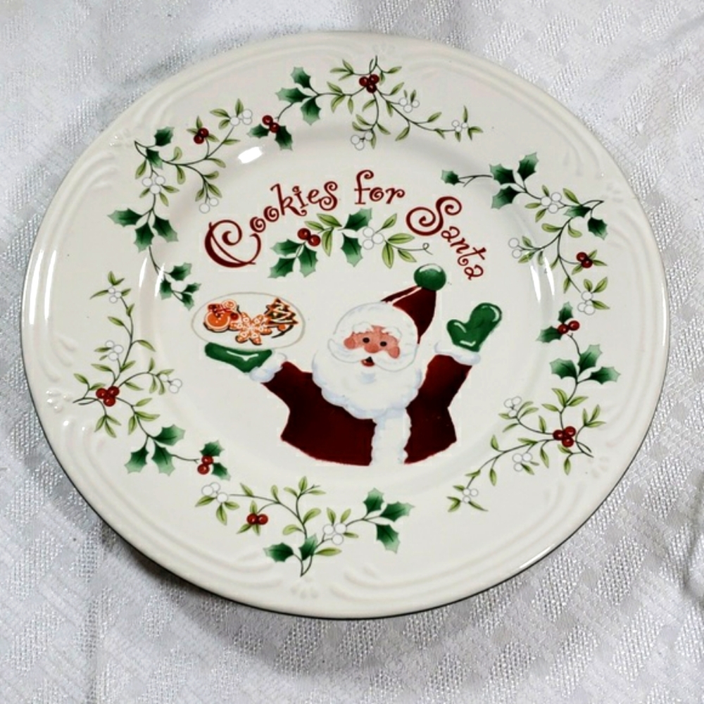 Pfaltzgraff Cookies for Santa Plate